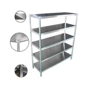 Estantería de acero inoxidable de 3 niveles de grado comercial con certificación NSF, estantería de cocina resistente de 36x18x60 pulgadas para restaurantes, doble nivel - Product Image 4