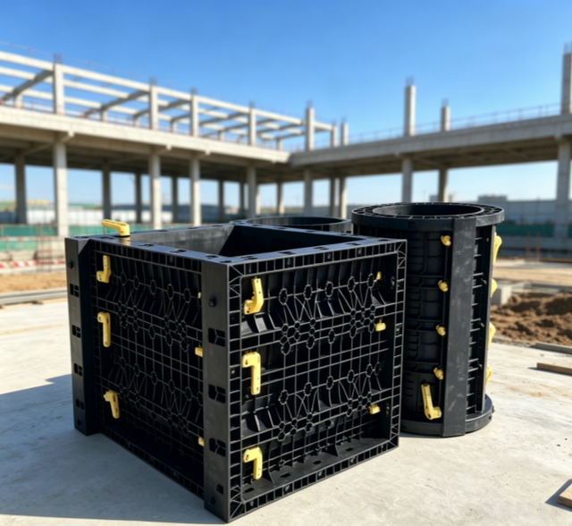 Versatile Adjustable Square Column Formwork for Diverse Building Layouts
