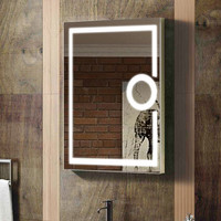 Hot Sale Factory Wholesale Wall Mounted Hotel LED Magnifying Bathroom Mirror