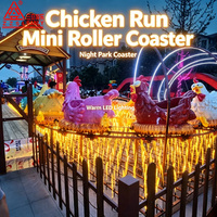 Manège de fête foraine : Mini-roller coaster familial pour enfants