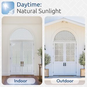 Película Decorativa para Ventanas ORON DECO, <span class=keywords><strong>Vinilo</strong></span> Autoadhesivo Estático para Privacidad, Efecto Esmerilado, para Sala de Estar y Baño - Product Image 5