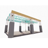 Parc d'aventure Ninja Slackline en acier et alliage d'aluminium, taille personnalisable, équipement sportif d'obstacle pour adultes et enfants
