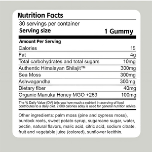 ACORN energi dukungan kesehatan imun Gummy suplemen 3 in 1 kebugaran Gummies dengan Himalaya Resin Shilajit - Product Image 5