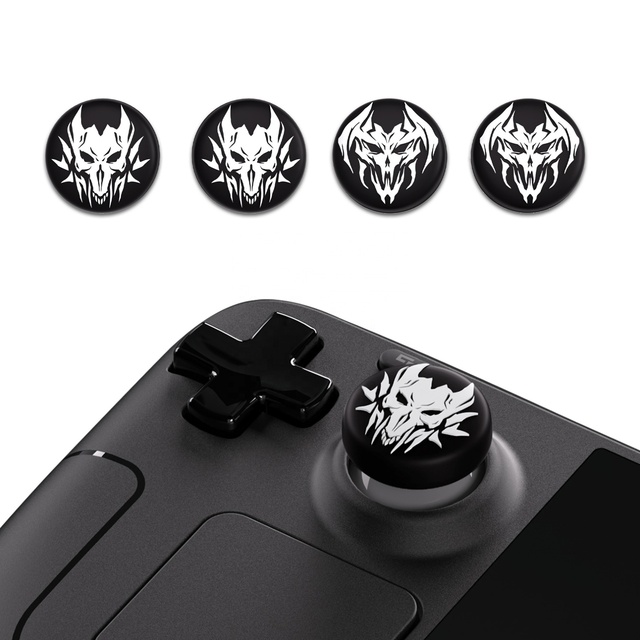 PlayVital Custom Silicone Thumbsticks Grips Joystick Caps Thumb Grip Caps for Steam Deck LCD & OLED & PS Portal