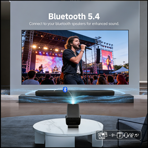 Proyector Inteligente Compatible con Luz Diurna |   Android 14 2000 ANSI Lúmenes |   WiFi 5G BT5.4 para Noches de Cine en Familia - Product Image 2