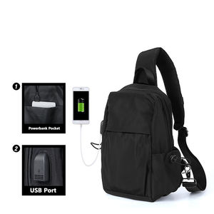Nueva Bolsa de Hombro Cruzada de Tela Ecológica Oxford con Bloqueo RFID, Bolsa de Pecho Cruzada para Hombre - Product Image 3
