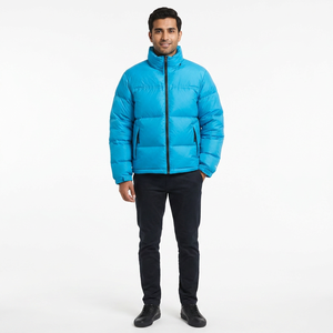 Blouson matelassé personnalisé pour homme en toile, haute qualité, polyester/coton, respirant, séchage rapide, style urbain hivernal - Product Image 1
