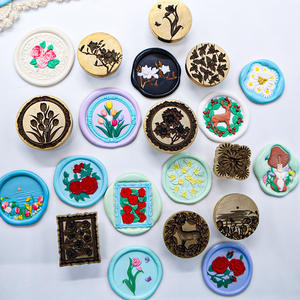 <span class=keywords><strong>Sello</strong></span> de sellado de cera láser 2,5 cm 3cm <span class=keywords><strong>sello</strong></span> de cera de sellado de cobre para sobres de boda invitación Material de álbum de recortes - Product Image 5