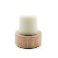 Bouchon de bouteille de luxe en bois, 20 pièces, en forme de T, pour whisky spiritueux, bouteille de whisky, bouchon en liège synthétique, capuchon en bois, vodka