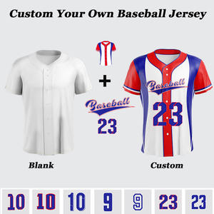 BETHERIVAL Vêtements de softball vierges bon marché Chemises et hauts Impression par sublimation numérique Maillot de <span class=keywords><strong>baseball</strong></span> majestueux personnalisé - Product Image 2