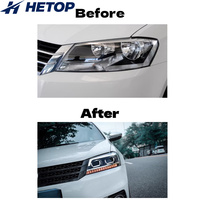 Phares HETOP pour Lavida 2012-2014, lentille LED améliorée, accessoires de voiture, vente chaude, Plug and Play, DRL pour Volkswagen