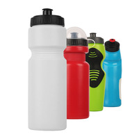 Bouteille d'eau de sport en plastique 650ml/750ml avec logo personnalisé étanche, double paroi, verres de salle de sport et de voyage vente en gros