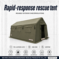 Abri d'urgence gonflable portable pour opérations de secours, logement temporaire, poste de commandement, tente à installation rapide