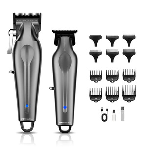 Tondeuse à cheveux électrique professionnelle, moteur sans balais, 5W, batterie interne 2000mAh-4000mAh, pour barbiers et salons - Product Image 1