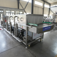 Tunnel de pasteurisation par pulvérisation à remplissage à chaud 4000*800 pour jus, lait, café, équipement de stérilisation de bouteilles PET