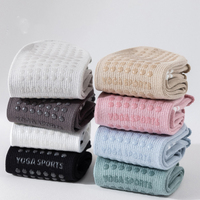 Chaussettes de sport personnalisées jetables pour Pilates et Yoga, respirantes, antidérapantes, en nylon et élasthanne, avec grip en dentelle, pour femmes