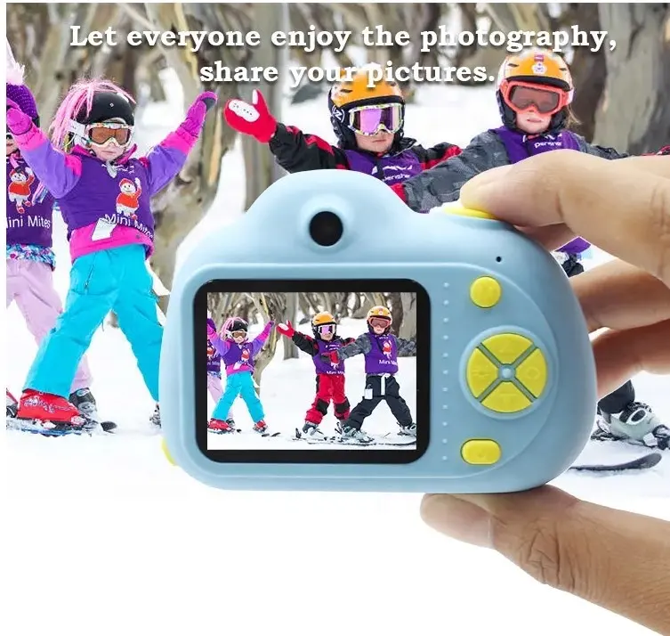 Mini Portable 2.0 inch Kids camera hd 1080p toy camera Funny Cute Cartoon Kids digital Camera Record video take photo