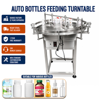 Table de distribution et de tamponnage de bouteilles en verre SUS304, plateau tournant pour machine à bouteilles rondes
