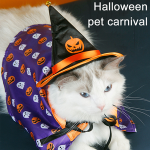 Disfraz de Halloween Ecológico para Mascotas, con Estampado Lindo, Capa y Sombrero para Perros y Gatos, con Logotipo Personalizable para Fiestas, Venta al Por Mayor - Product Image 2