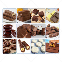 Machine d'enrobage de chocolat d'enrobage de gâteau de processus de chocolat d'OCEAN avec la fonction de tunnel de refroidissement