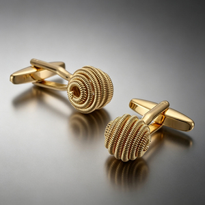 Boutons de manchette décoratifs et couvre-boutons en alliage de zinc personnalisés, sans nickel, pour tenues de cérémonie, cadeaux d'anniversaire et de Noël (vente en gros) - Product Image 4