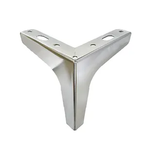 नए टी आकार प्रकार सोफे पैर क्रोम सोने की धातु टेबल स्टेनलेस सोफा पैर
