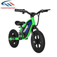 Enfant 12 pouces pneu vélo d'équilibre électrique enfants 24V 100W Scooter électrique avec deux roues