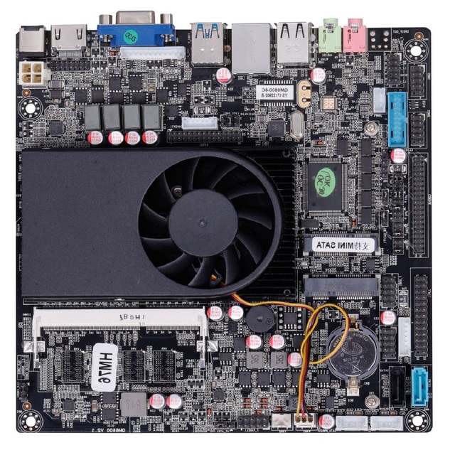 H66 Chipset LGA1155 Socket MINI-ITX All-in-one Motherboard H66QM with Dual Lan and VGA