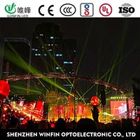 Écran LED extérieur pour événements scéniques, panneau d'affichage LED 500*500 P3.91, mur vidéo publicitaire, location d'écran