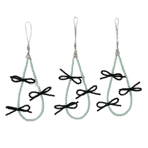 Cadena para Teléfono Móvil con Lazo de Perlas y Cuentas, para Mujeres y Niñas, Correa Antipérdida, Colgante, Llavero, Joyería, 23cm - Product Image 1