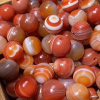 Perles d'agate naturelles Millefiori, accessoires pour bracelet DIY, multi-gemmes, agate rouge, perles de prière bouddhistes antiques