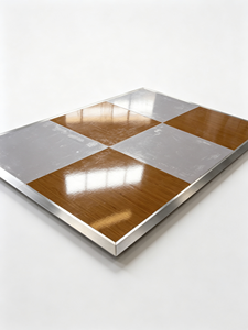 พื้นไม้อัดลายตารางที่ทนทานพร้อมโครงอะลูมิเนียมสำหรับงานแต่งงาน - Product Image 1