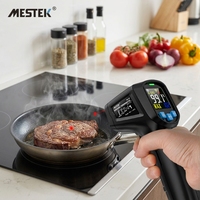 Termometer Laser Pengukur Suhu Digital, Higrometer Elektronik untuk Industri Tanpa Kontak, Pengukur Suhu