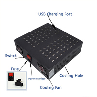 Station de charge USB multifonctionnelle 80 ports 160A 5V 800W universelle pour téléphone portable, bureau et maison