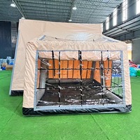 Grande Tente de Camping Gonflable de Luxe 4 Saisons pour Famille, Style Glamping