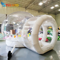 Maison à bulles rebondissante d'usine 3m 4m 5m Pvc maison de tente à bulles gonflable transparente maison à bulles avec fond de rebond pour la fête