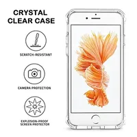 Étui de téléphone en TPU transparent antichoc pour iPhone X étui de téléphone portable, housse de protection Airbag pour iphone 8