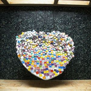 Mosaïque en verre doré effet d'art Leapord Home Decor Mosaic Glass Pieces Turkish Colors Ocean Waves Glass Mosaic Tiles for Pots - Product Image 2