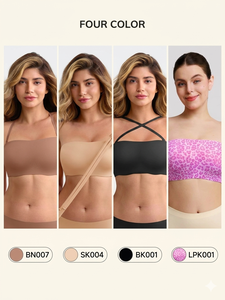 <span class=keywords><strong>Reggiseno</strong></span> Invisibile <span class=keywords><strong>Senza</strong></span> <span class=keywords><strong>Spalline</strong></span> per Donna, Copertura Totale, Traspirante, con <span class=keywords><strong>Coppe</strong></span> Rimovibili Push-up, Taglie Forti, Morbido e Antiscivolo - Product Image 6