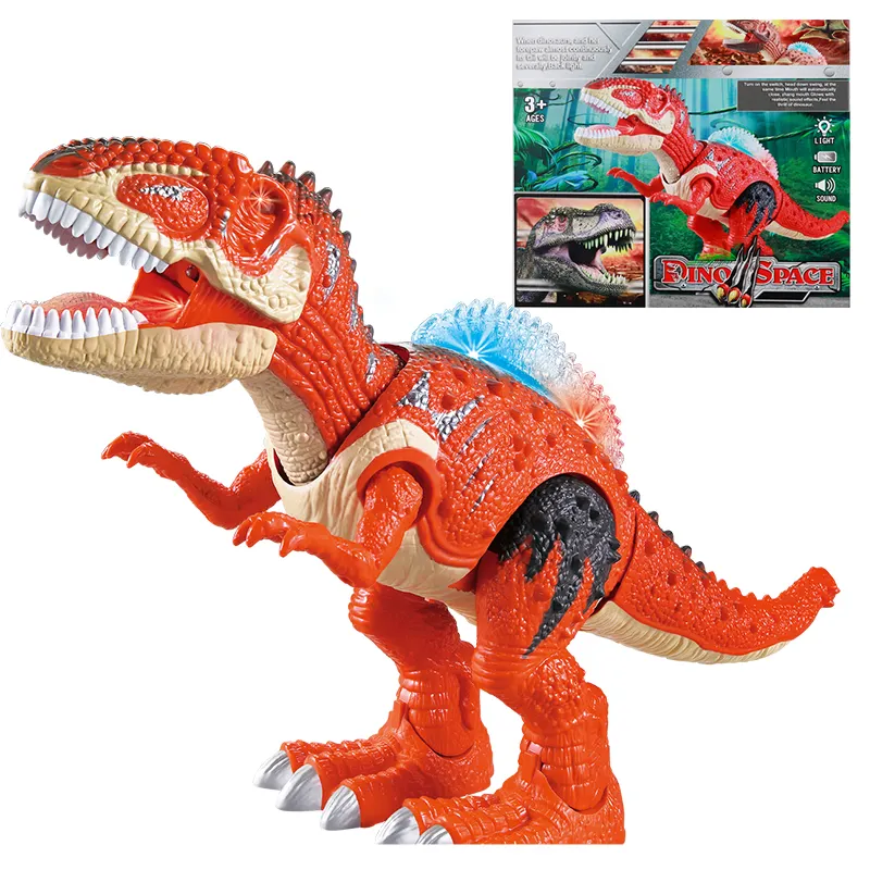 Electric Dinosaur Toy Allosaurus Walking Movement Animal With Sound And Light Child Toys