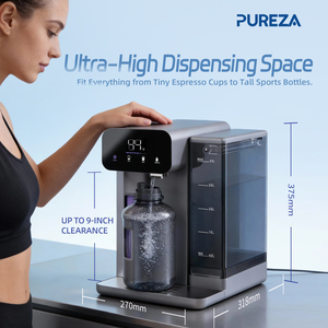Distributeur d'eau de comptoir intelligent avec système de filtration et purificateur, double réservoir à glace, refroidissement puissant, grande capacité - Product Image 3