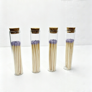 Fósforos Longos em Garrafa de Vidro Transparente com Tampa de Cortiça para Iluminação de Velas Aromáticas na Sala de Estar, Lembrança Minimalista - Product Image 3
