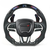 Baitong Sports - Palanca de Cambios Magnética LED para Dodge Challenger Charger, Extensión de Palanca de Cambios para Volante, Aleación de Aluminio, Interior de Automóvil