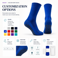 Chaussettes de football à talon rembourré Studio Grip pour bottes, adaptées aux programmes de vente au détail avec planification de collection multi-SKU
