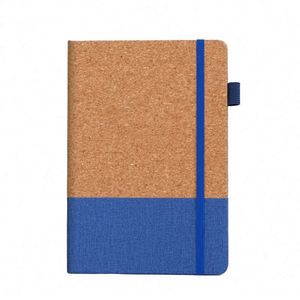 A5 Spiral Diary <b>Planner</b> Binder Notebook Set 100 Sheets Printed Manifestation <b>Journal</b> Cork Cloth PU Fabric Hardcover Wholesale - Product Image 1