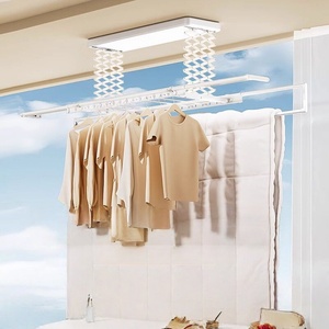 Small balcony indoor voice home lifting telescopic <b>lighting</b> intelligent electric drying rack - Product Image 3
