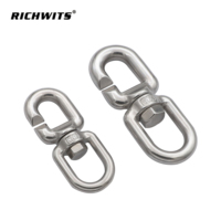 Connecteur pivotant en C robuste en acier inoxydable 316 de 8 mm et 10 mm pour la quincaillerie de cordage de chaînes et de cordes