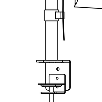 Support de moniteur réglable pour un seul moniteur, support de bureau