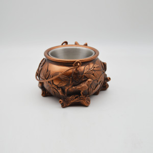 Exquisite Silver Resin <strong>Candle</strong> <strong>Holder</strong> Handmade with Diamond Shape Lustrous Finish for Easter Home Decor - Product Image 2