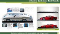 Prix d'usine – Tente bulle gonflable portable pour voiture, résistante à la grêle et à l'eau, en PVC, certifiée CE, avec ventilateur intégré et étanchéité à l'air